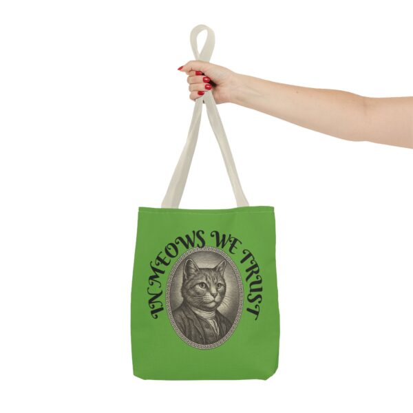 Cat Lovers Tote Bag, In Meows We Trust, Funny Cat Bag, Pet Owner Gift, Stylish Shopping Tote, Animal Lover Accessory - Image 16