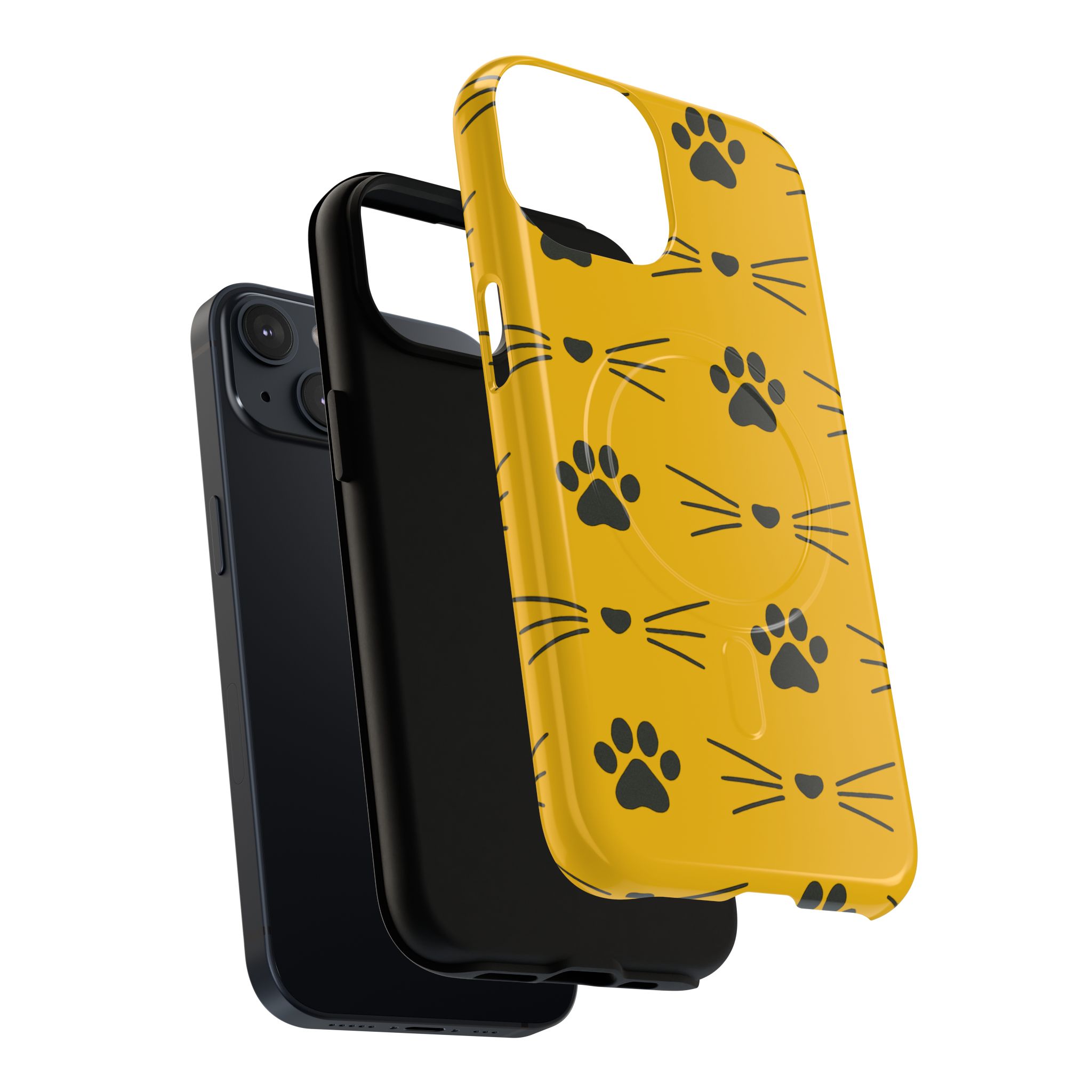 Sleek Cat Paw Magnetic Phone Case, Durable Pet Lover Accessory, Trendy Gift for Cat Owners, Protect Your Phone with Style - Image 27