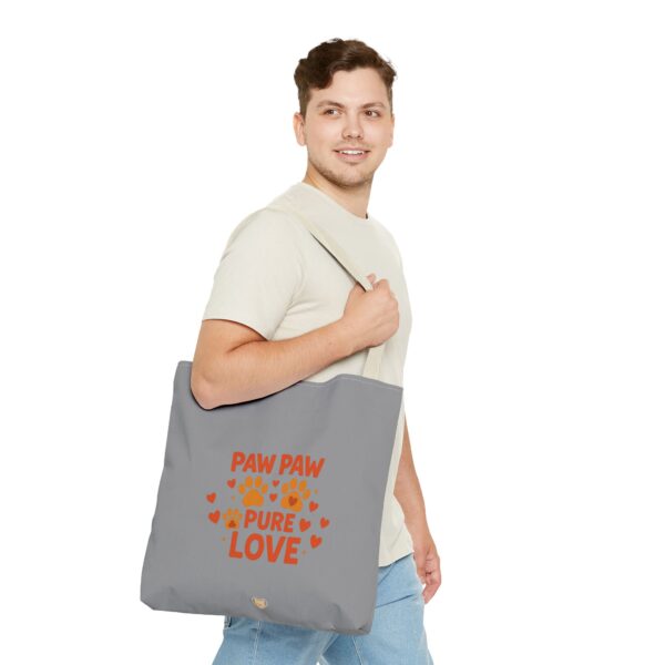Paw Print Love Tote Bag, Cute Pet Lover Gift, Animal Theme Bag, Paw Paw Pure Love Accessories, Dog Mom Tote, Everyday Carryall - Image 35