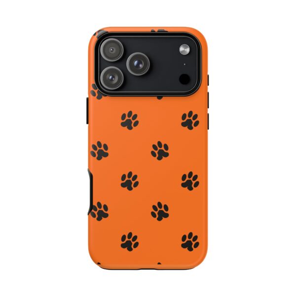 Orange Paw Print Phone Case | Tough Cases | Pet Lover Gift, Animal Print Cases, Unique Phone Cover, Fun Accessories, Birthday Gift - Image 240