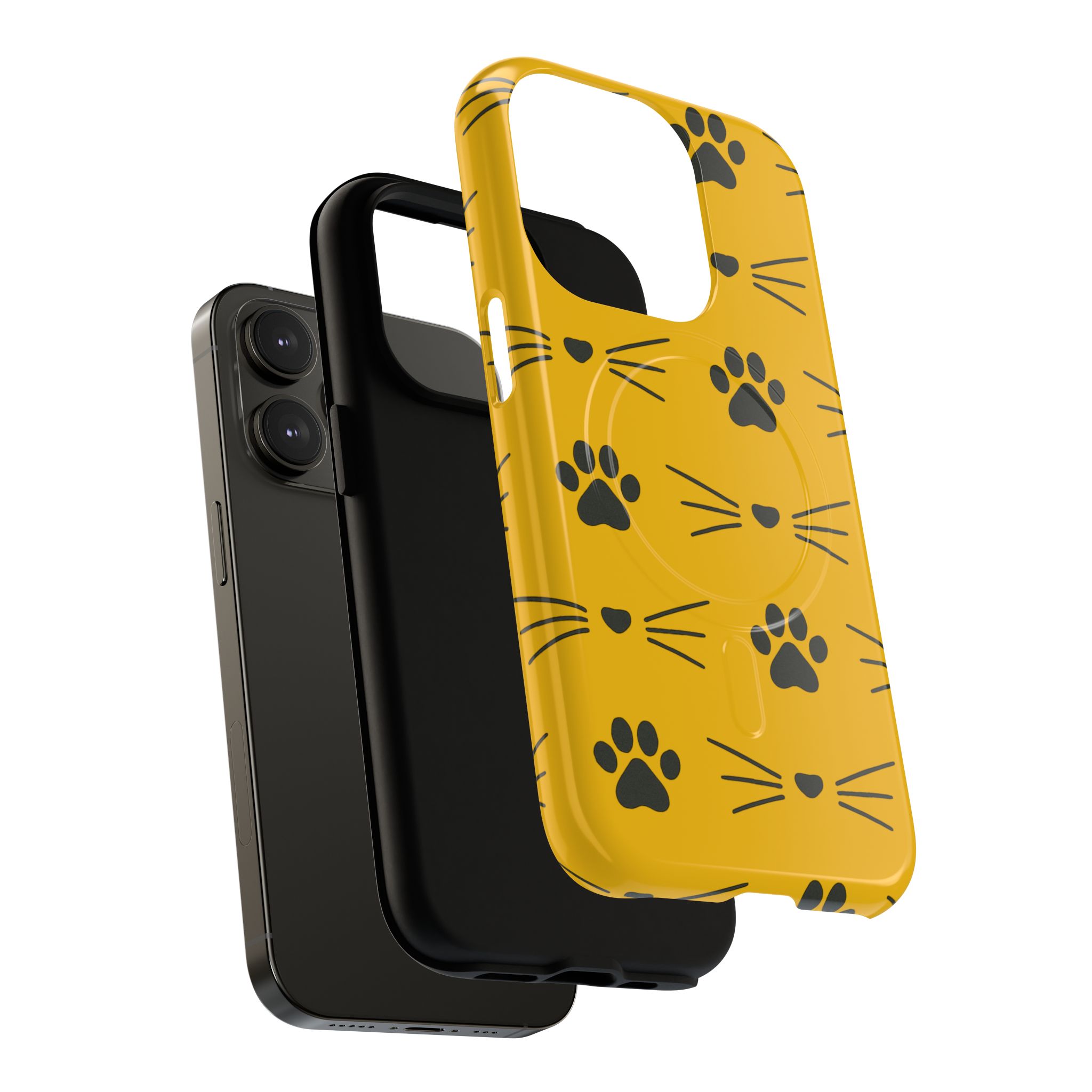 Sleek Cat Paw Magnetic Phone Case, Durable Pet Lover Accessory, Trendy Gift for Cat Owners, Protect Your Phone with Style - Image 33