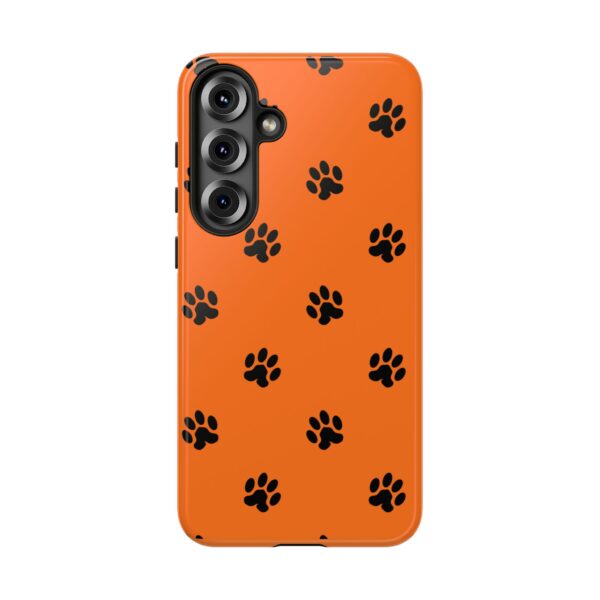Orange Paw Print Phone Case | Tough Cases | Pet Lover Gift, Animal Print Cases, Unique Phone Cover, Fun Accessories, Birthday Gift - Image 217