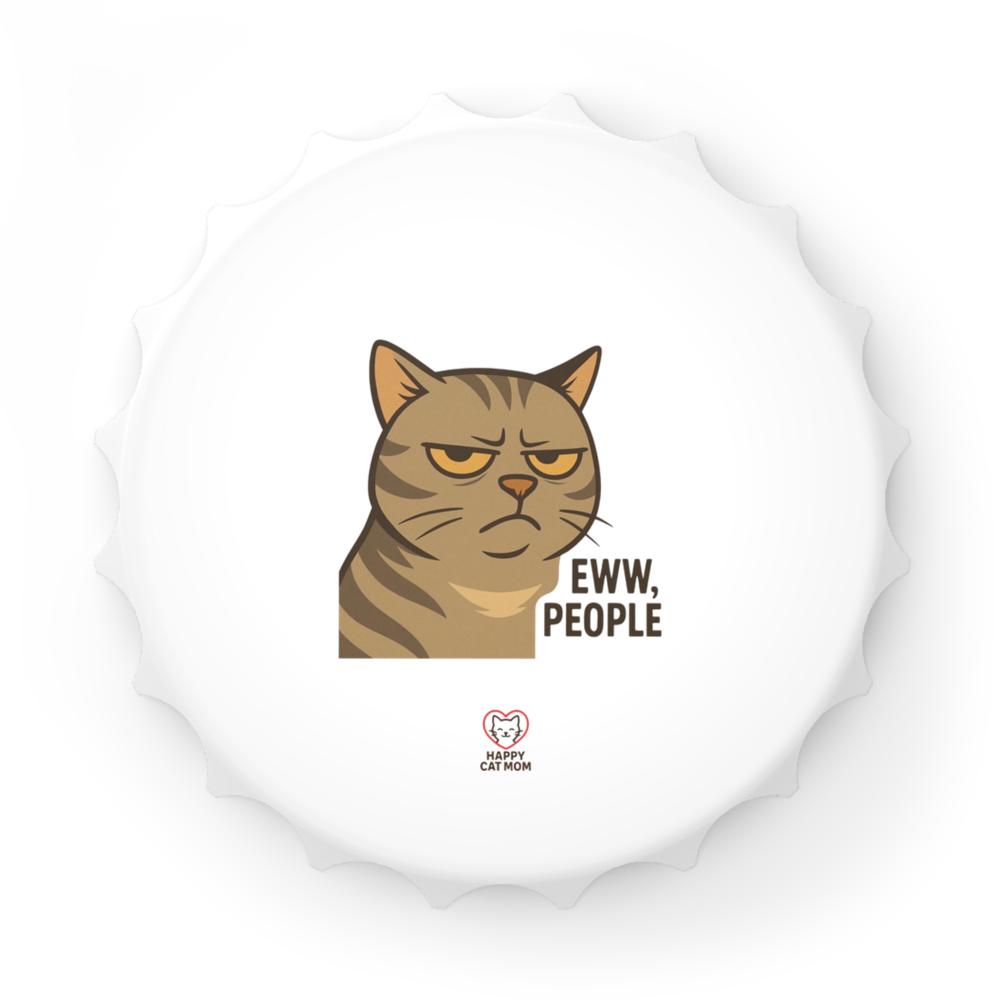 Cat-Themed Bottle Opener, Fun Kitchen Gadget, Pet Lover Gift, Unique Barware for Parties, Funny Cat Decor, My Cat's Cooler Than Your Ex