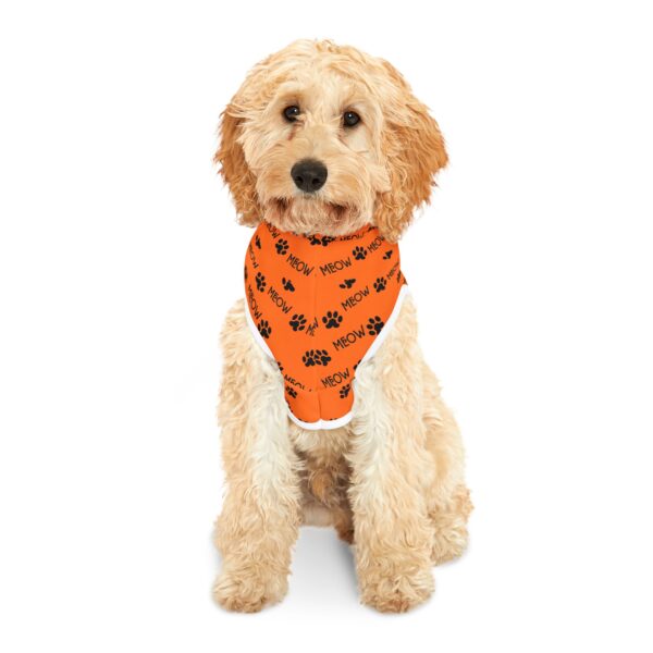 Vibrant Orange Pet Hoodie for Cats and Dogs, Cozy Hoodie, Pet Apparel, Cute Animal Wear, Fun Pet Gift, Halloween Costume - Image 3