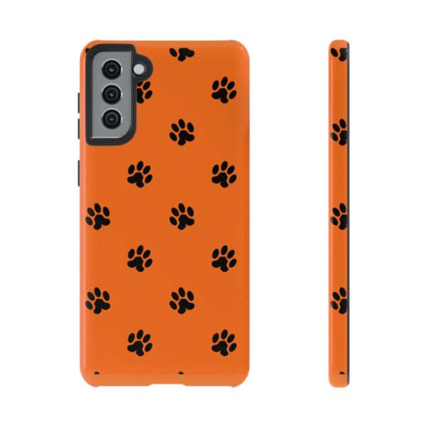 Orange Paw Print Phone Case | Tough Cases | Pet Lover Gift, Animal Print Cases, Unique Phone Cover, Fun Accessories, Birthday Gift - Image 45