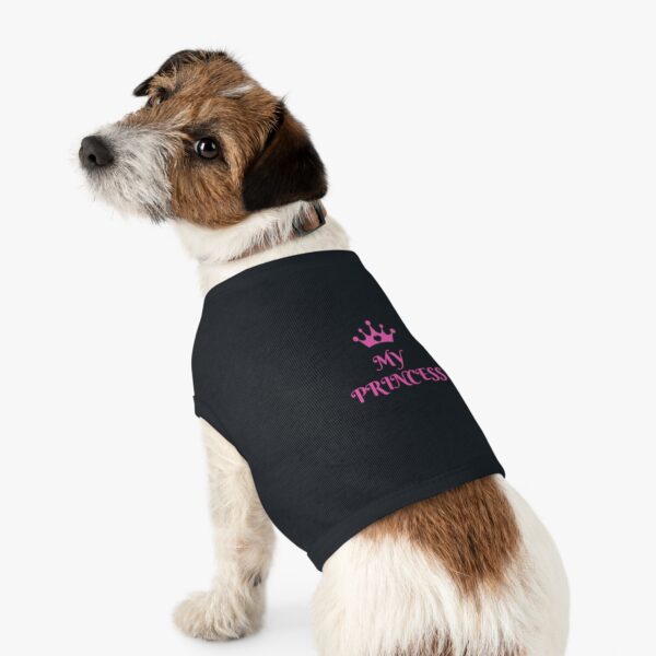My Princess Pet Tank Top | Pink Crown Dog Shirt - Image 3