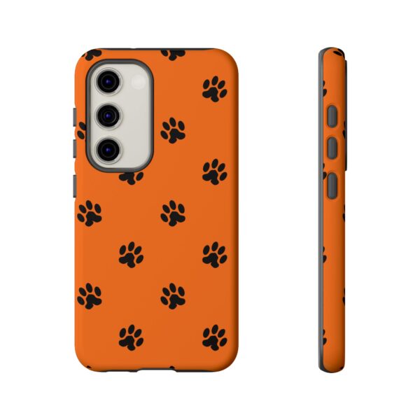 Orange Paw Print Phone Case | Tough Cases | Pet Lover Gift, Animal Print Cases, Unique Phone Cover, Fun Accessories, Birthday Gift - Image 109