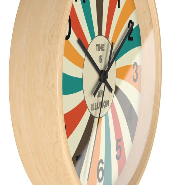 Funny Cat Wall Clock - Time is an Illusion, Cat Decor, Unique Gift for Cat Lovers, Home Office Wall Art, Quirky Kitty Clock - Image 14