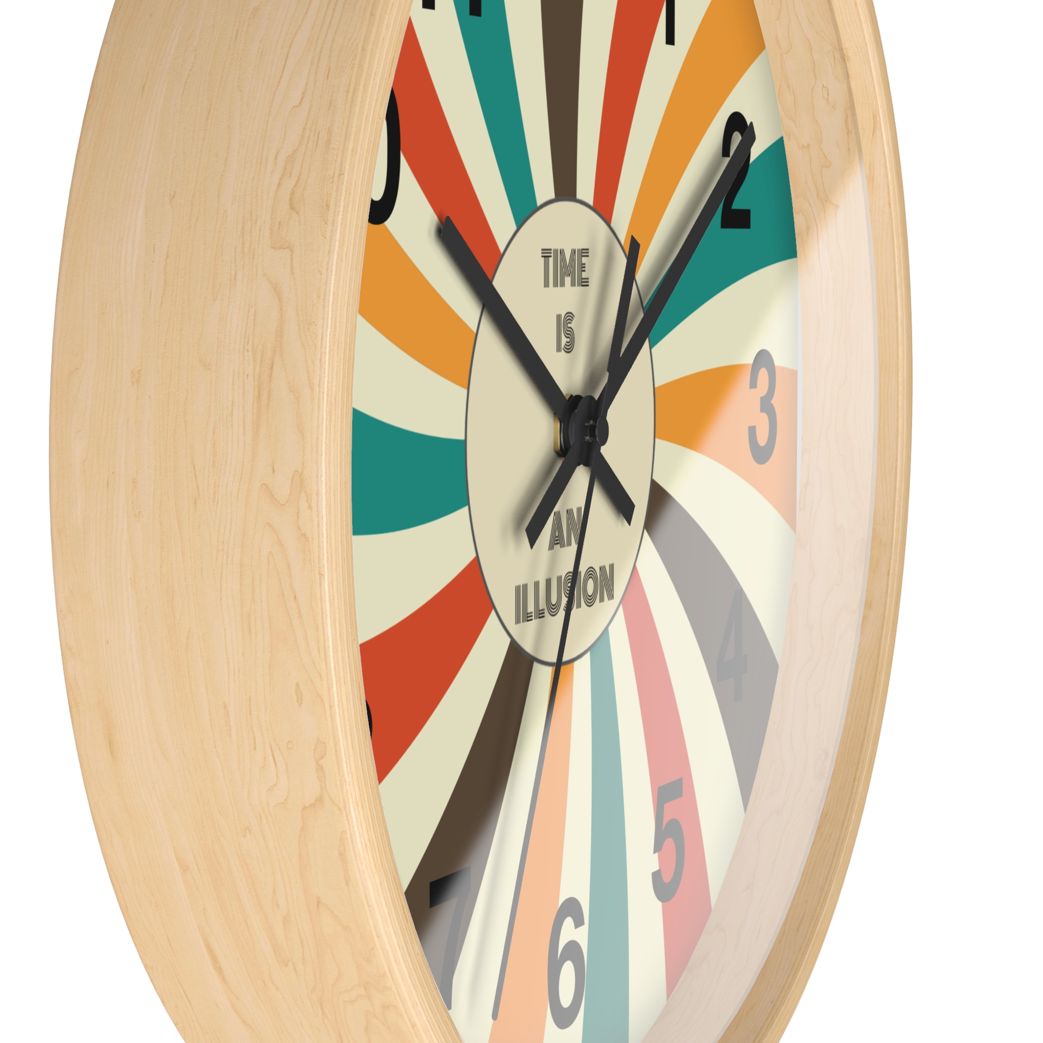 Funny Cat Wall Clock - Time is an Illusion, Cat Decor, Unique Gift for Cat Lovers, Home Office Wall Art, Quirky Kitty Clock - Image 14