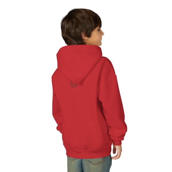 Unstoppable Cat Hoodie | Geometric Retro Collage Youth Sweatshirt - Image 20