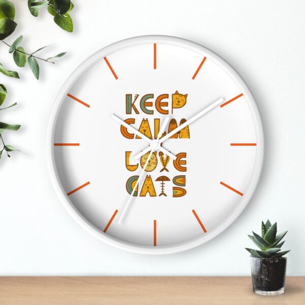 Copy of Funny Cat Wall Clock - Time is Running, Cat Decor, Unique Gift for Cat Lovers, Home Office Wall Art, Quirky Kitty Clock - Image 12