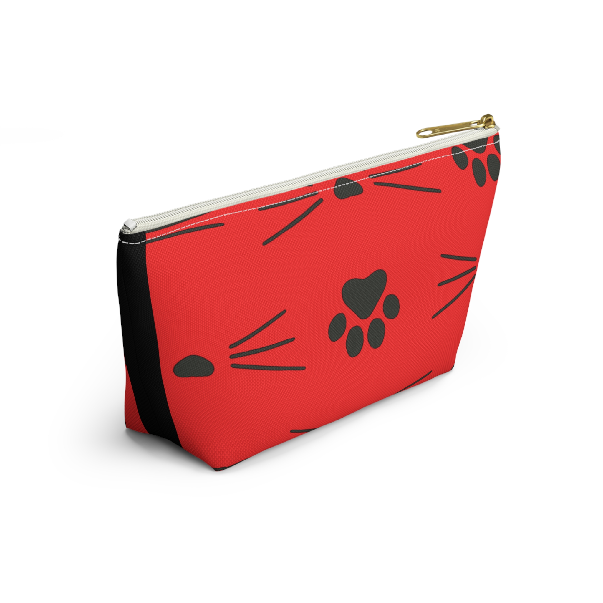 Cat Whiskers and Paw Print Accessory Pouch - Image 12