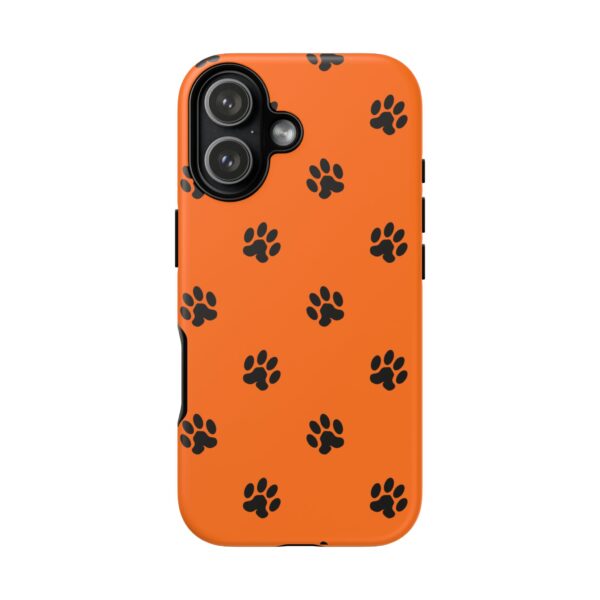 Orange Paw Print Phone Case | Tough Cases | Pet Lover Gift, Animal Print Cases, Unique Phone Cover, Fun Accessories, Birthday Gift - Image 234
