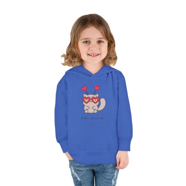 Heart Eyes Cat Toddler Hoodie | Cute Kitty Valentine Pullover - Image 20