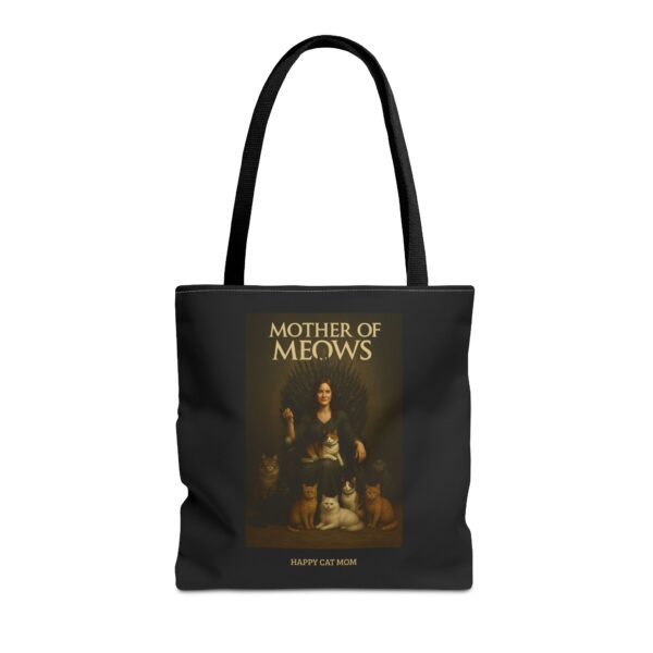 Mother of Meows Tote Bag, Cat Lovers Gift, Pet Mom Bag, Birthday Present, Animal Enthusiast, Fashionable Shopping Bag - Image 5