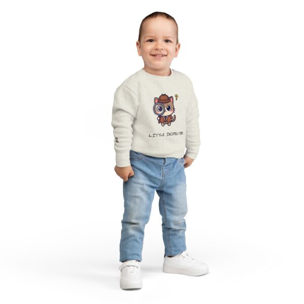 Little Inspector Cat Toddler Sweatshirt | Cute Detective Kitten - Image 4