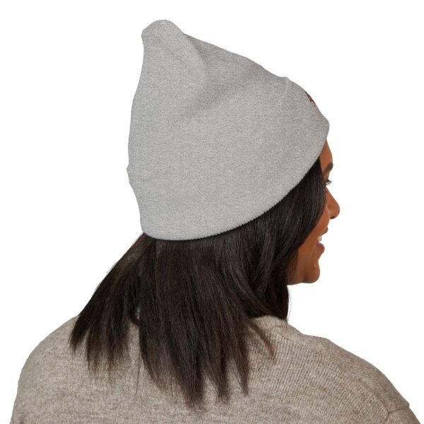 Don't Worry Be Happy Fox Embroidered Beanie | Cuffed Beanie - Image 8