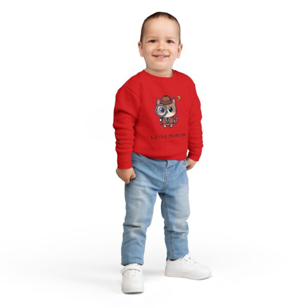 Little Inspector Cat Toddler Sweatshirt | Cute Detective Kitten - Image 24