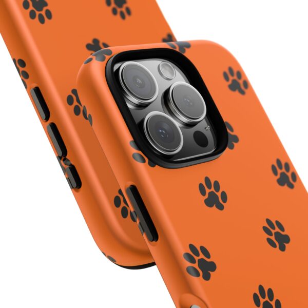 Orange Paw Print Phone Case | Tough Cases | Pet Lover Gift, Animal Print Cases, Unique Phone Cover, Fun Accessories, Birthday Gift - Image 198