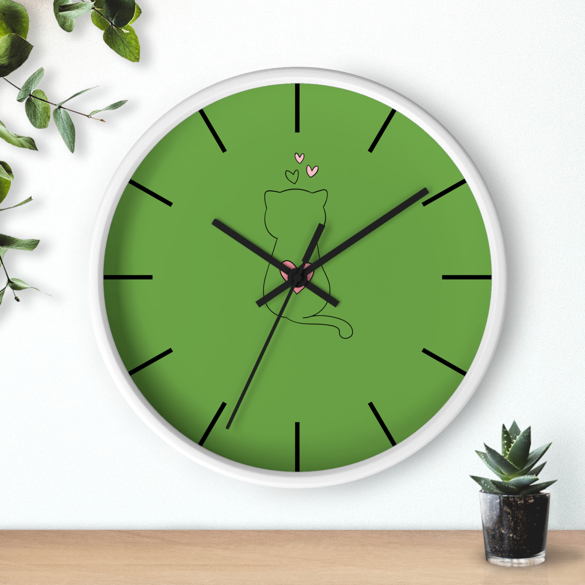 Funny Cat Wall Clock - Cute Çat , Cat Decor, Unique Gift for Cat Lovers, Home Office Wall Art, Quirky Kitty Clock - Image 9
