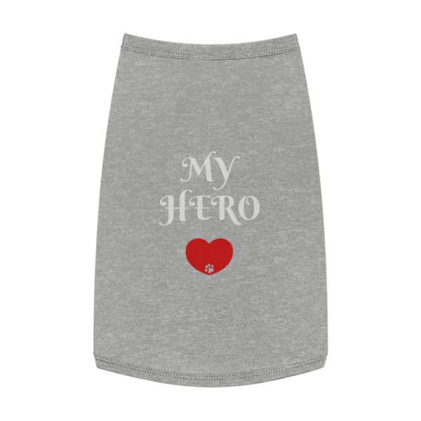 My Hero Heart Paw Print pet tank top | Dog Cat Shirt - Image 7