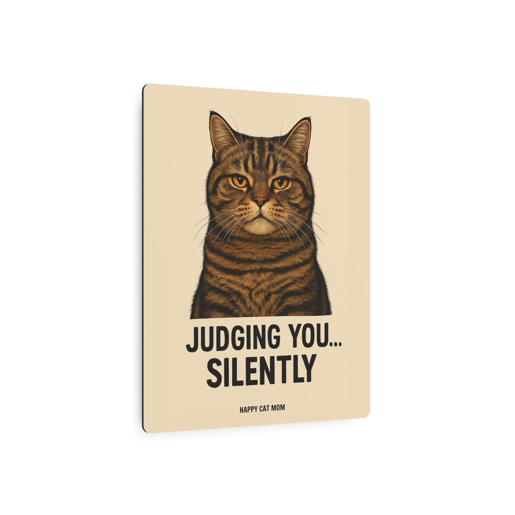 Judging Cat Metal Art Sign for Pet Lovers, Funny Home Decor, Cat Mom Gift, Wall Art, Unique Birthday Gift - Image 7