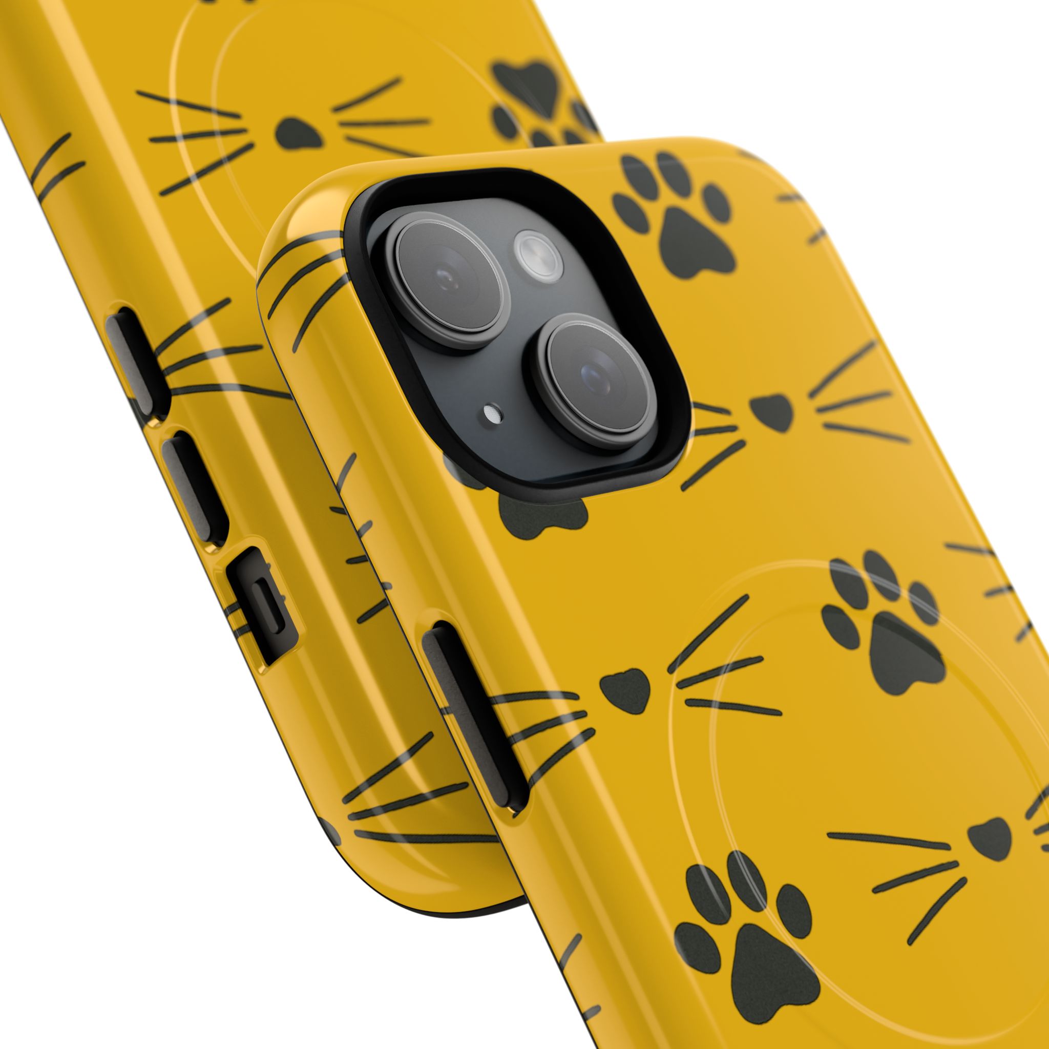 Sleek Cat Paw Magnetic Phone Case, Durable Pet Lover Accessory, Trendy Gift for Cat Owners, Protect Your Phone with Style - Image 2