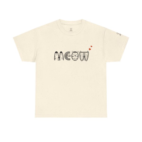 Meow Cat Lover Unisex Heavy Cotton Tee, Cute Pet T-Shirt, Animal Lover Gift, Casual Wear, Fun Tee for Cat Lovers - Image 21