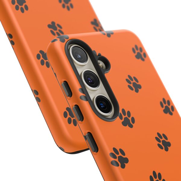 Orange Paw Print Phone Case | Tough Cases | Pet Lover Gift, Animal Print Cases, Unique Phone Cover, Fun Accessories, Birthday Gift - Image 158