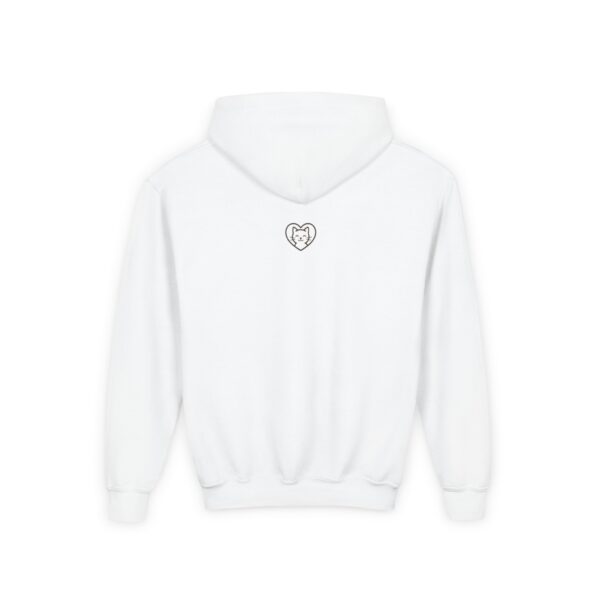 Unstoppable Cat Hoodie | Geometric Retro Collage Youth Sweatshirt - Image 2