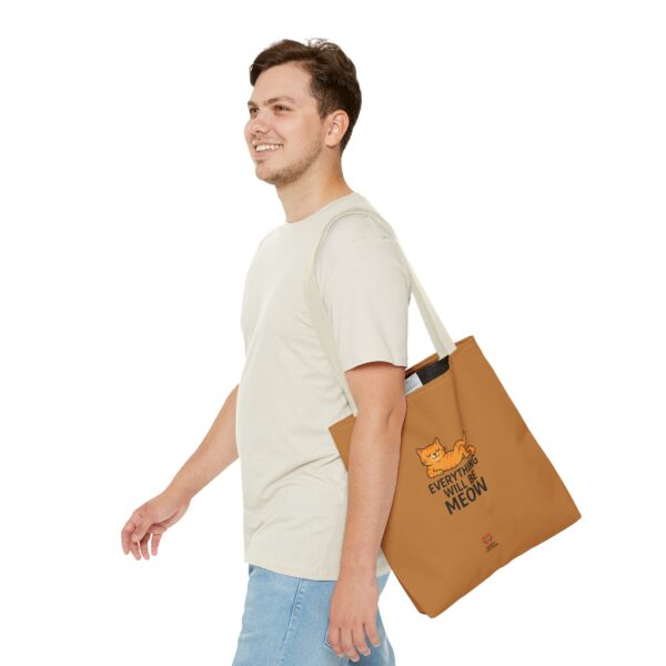 Cute Cat Tote Bag | Everything Will Be Meow | Perfect Gift for Cat Lovers, Everyday Use, Shopping, Beach Bag, Eco-Friendly - Image 19