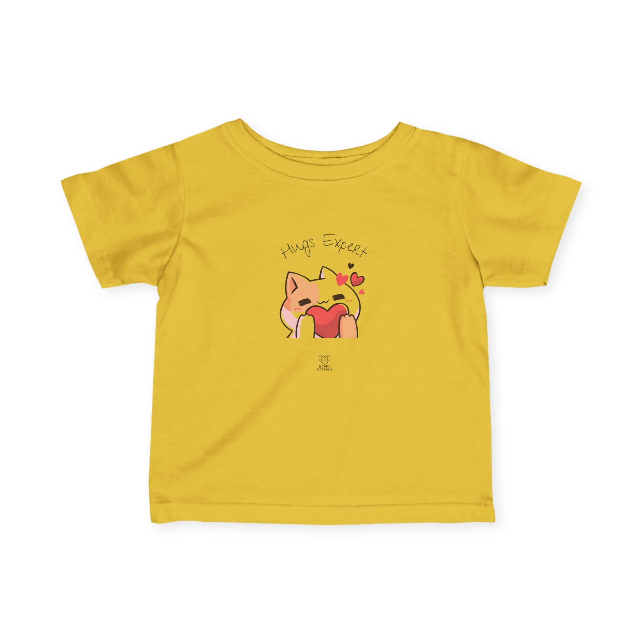 Cute Cat Hugging Heart Infant Tee | Kawaii Kitty Love Graphic - Image 10