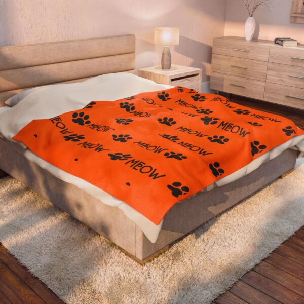 Cozy Cat-Themed Velveteen Plush Blanket | Perfect for Pet Lovers & Cozy Nights, Gifts for Cat Owners, Home Decor, Halloween - Image 12