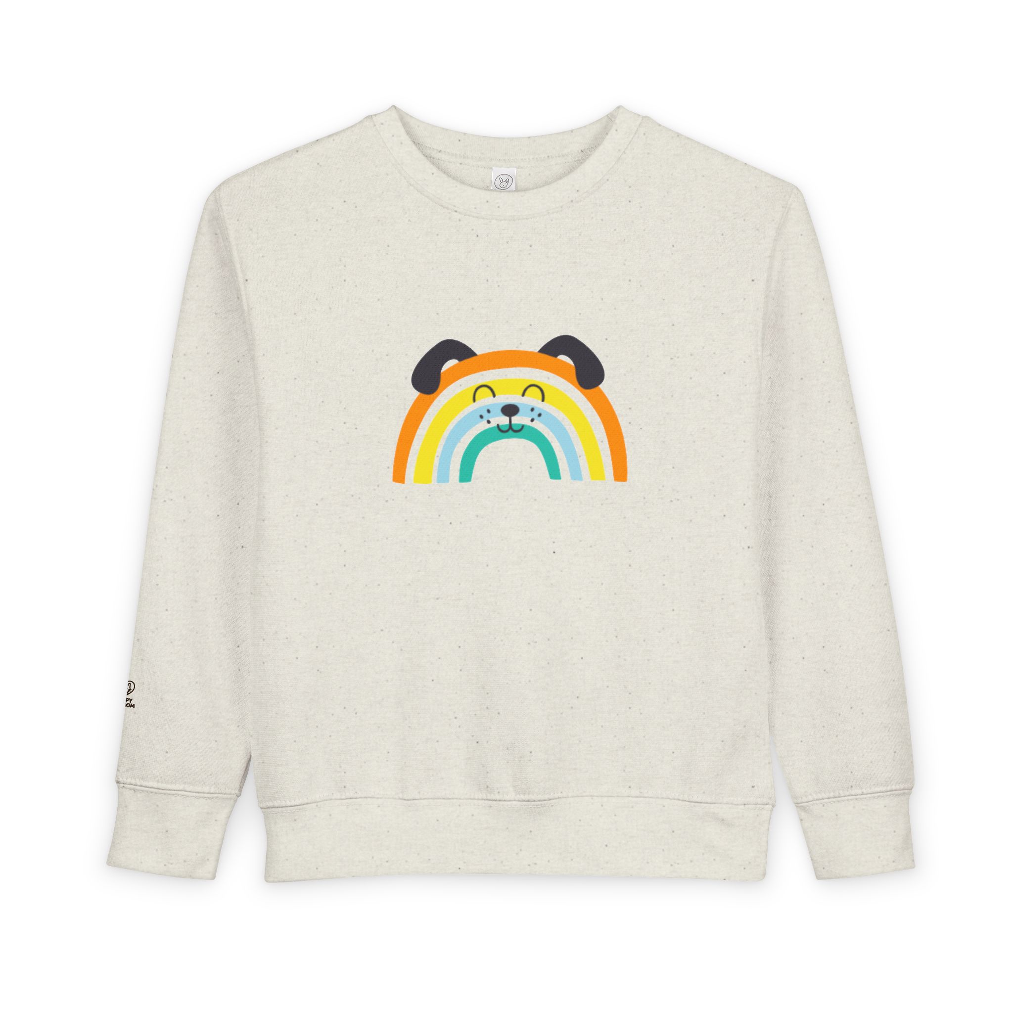 Rainbow Puppy Sweatshirt | Toddler dog rainbow graphic