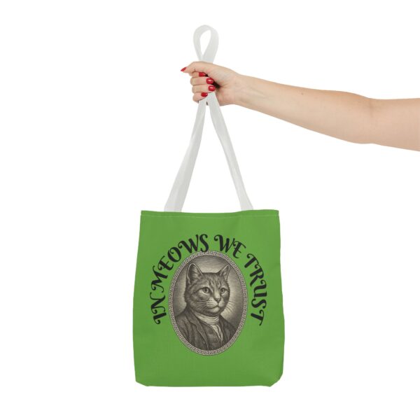 Cat Lovers Tote Bag, In Meows We Trust, Funny Cat Bag, Pet Owner Gift, Stylish Shopping Tote, Animal Lover Accessory - Image 12