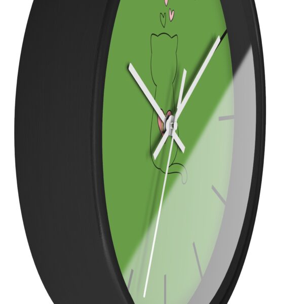 Funny Cat Wall Clock - Cute Çat , Cat Decor, Unique Gift for Cat Lovers, Home Office Wall Art, Quirky Kitty Clock - Image 5