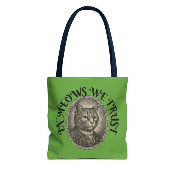 Cat Lovers Tote Bag, In Meows We Trust, Funny Cat Bag, Pet Owner Gift, Stylish Shopping Tote, Animal Lover Accessory - Image 17