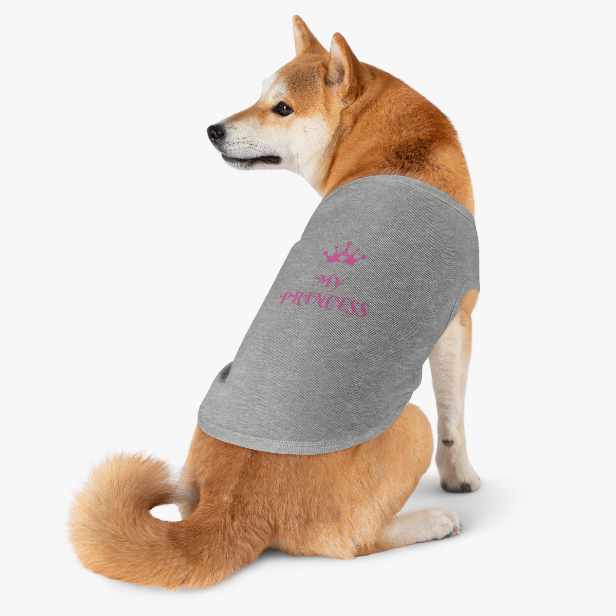 My Princess Pet Tank Top | Pink Crown Dog Shirt - Image 15