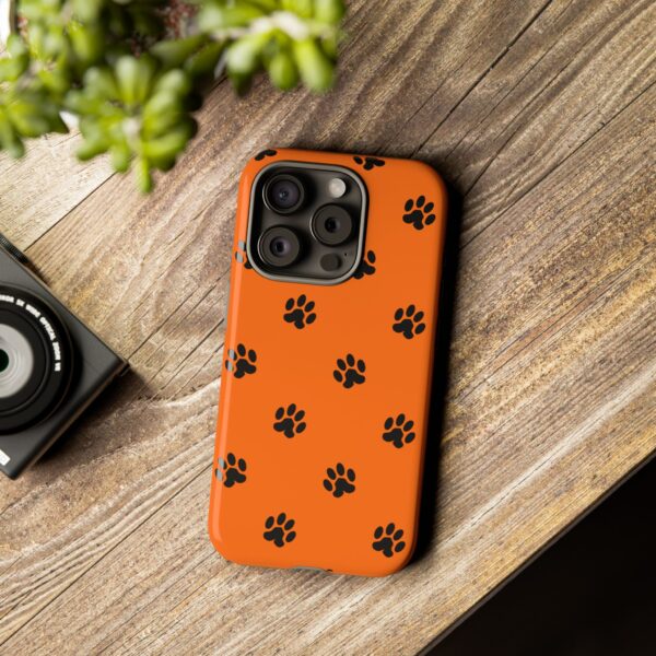 Orange Paw Print Phone Case | Tough Cases | Pet Lover Gift, Animal Print Cases, Unique Phone Cover, Fun Accessories, Birthday Gift - Image 143