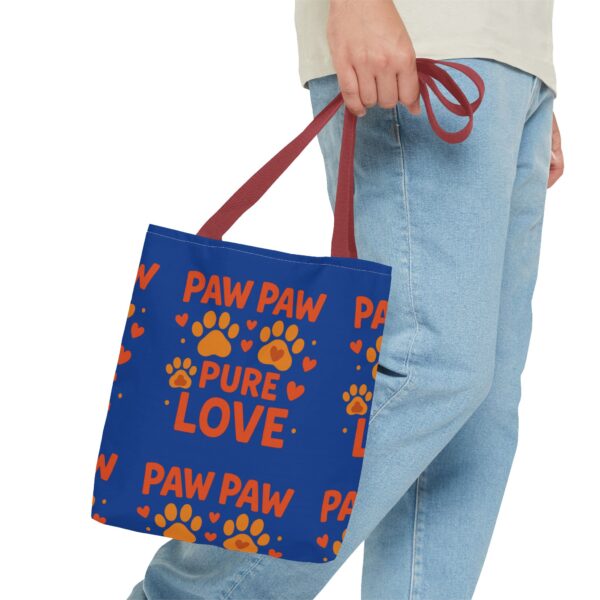 Paw Print Tote Bag - Pure Love Design, Dog Lover Gift, Animal Care Tote, Pet Accessory, Everyday Use Bag - Image 15