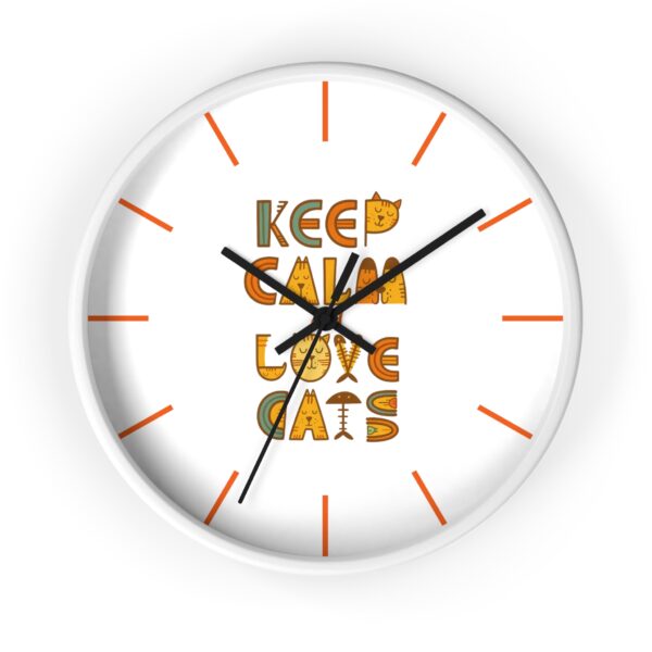 Copy of Funny Cat Wall Clock - Time is Running, Cat Decor, Unique Gift for Cat Lovers, Home Office Wall Art, Quirky Kitty Clock - Image 7