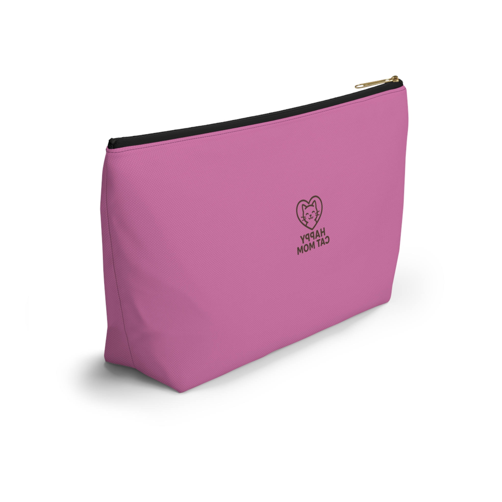 Cat Paw Hearts Accessory Pouch | Green T-Bottom Makeup Bag - Image 4