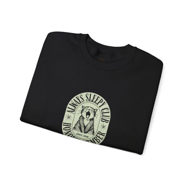 Mama's Sleepy Club raccoon crest Sweatshirt | vintage badge design - Image 23