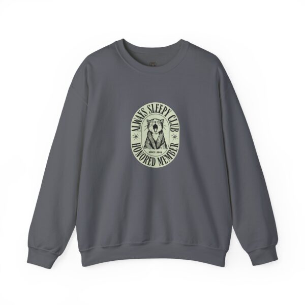 Mama's Sleepy Club raccoon crest Sweatshirt | vintage badge design - Image 49