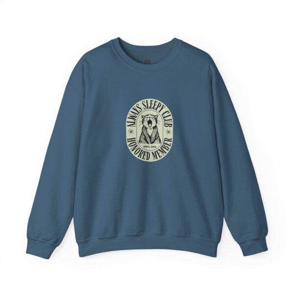 Mama's Sleepy Club raccoon crest Sweatshirt | vintage badge design - Image 45