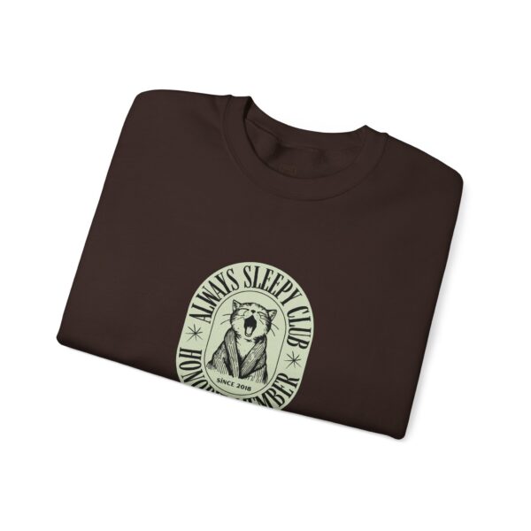 Mama's Sleepy Club raccoon crest Sweatshirt | vintage badge design - Image 35