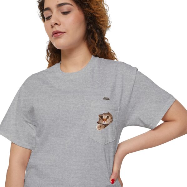 Kawaii Cat Pocket Tee | Pocket T-Shirt with Mini Cats - Image 11