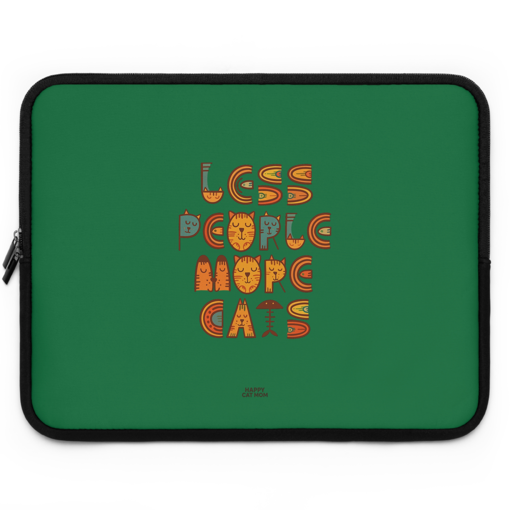 Laptop Sleeve- Less People More Cats, Fun Tech Case, Stylish Computer Bag, Gift for Cat Lovers, Cute Accessory for Every Occasion, Laptop Protector - Image 17