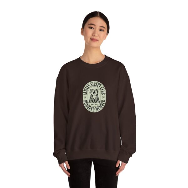 Mama's Sleepy Club raccoon crest Sweatshirt | vintage badge design - Image 36