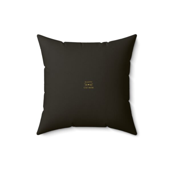 Stylish Cat Lover's Faux Suede Square Pillow, Mother of Meows Cushion, Home Decoration, Pet Lover Gift, Cozy Living Room Decor - Image 2